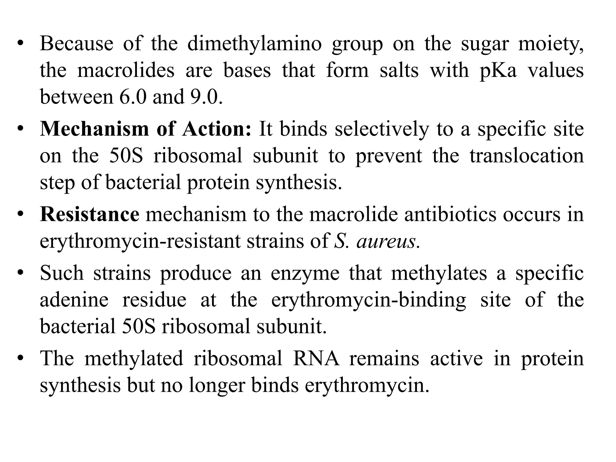 Tetracylines and Macrolide antibiotics | PDF