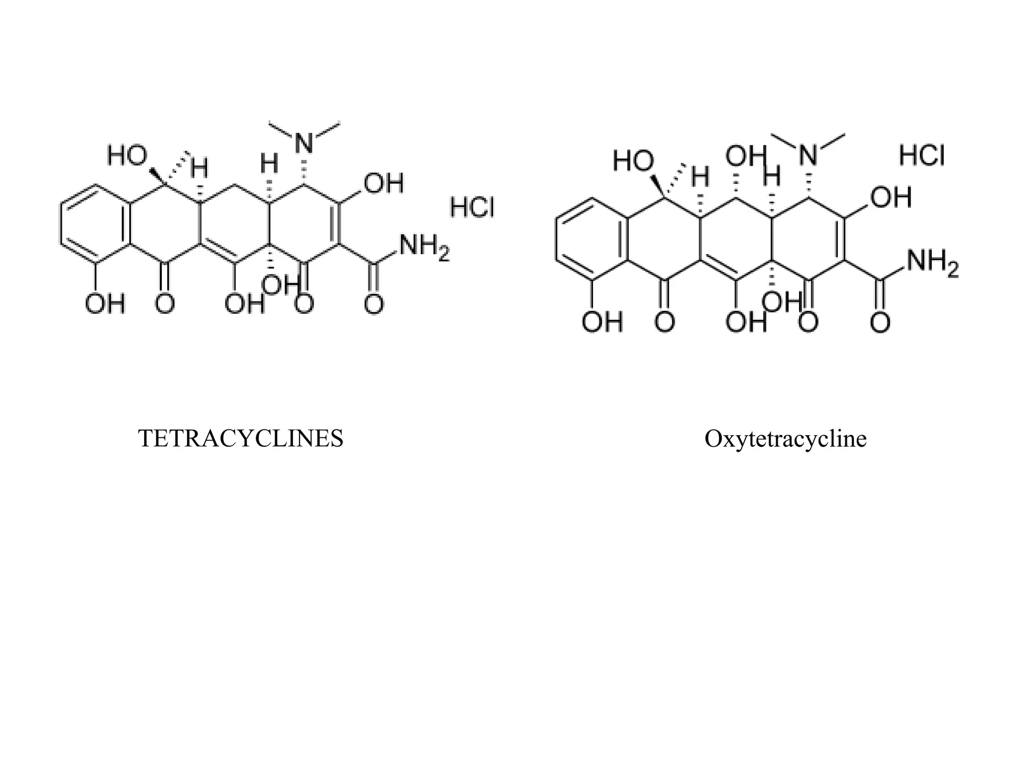 Tetracylines and Macrolide antibiotics | PDF