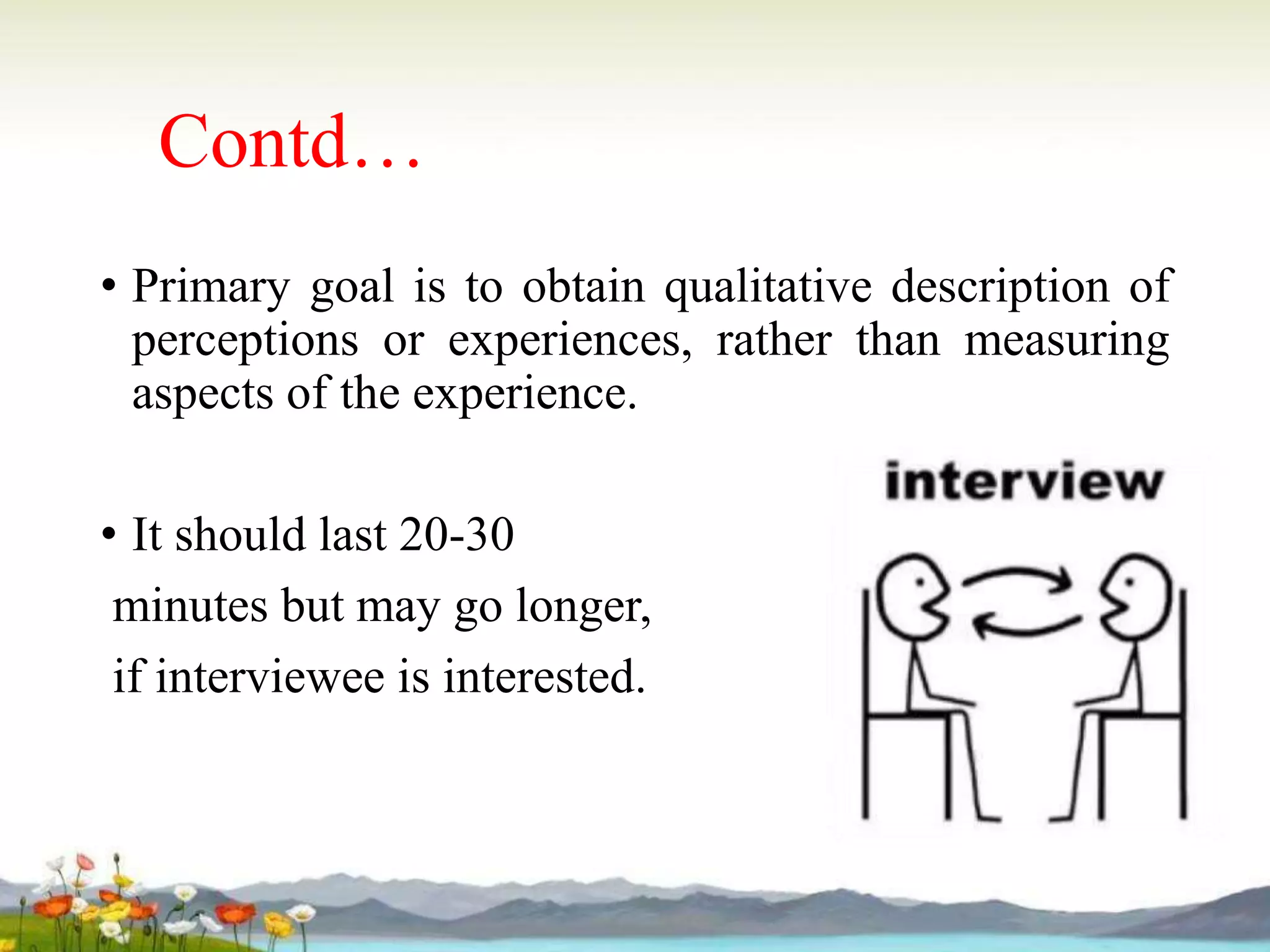 Key Informant Interview (KII) | PPTX