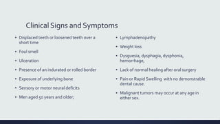 Indurayed Borders Radiographic Interpretation of Malignant Diseases in the Jaws | PPTX