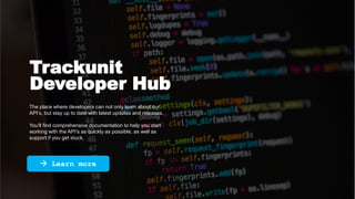 Trackunit servies - Ecosystem | PPTX