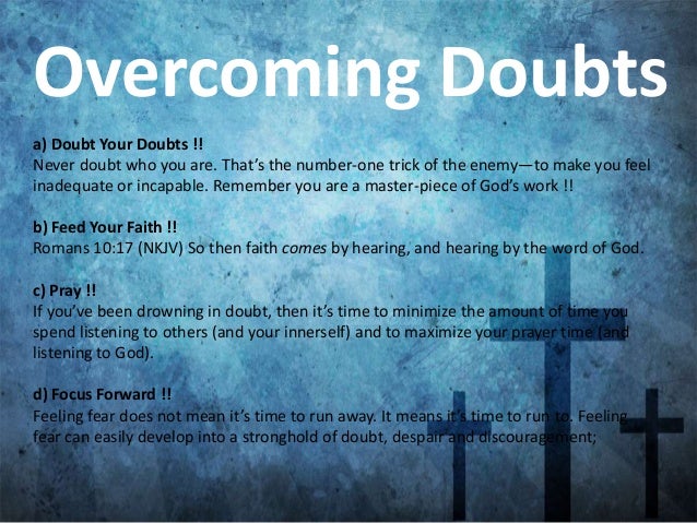 12 July 2013 - Cell Word (Faith & Doubt)
