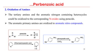 Peracids Examples 12. Perbenzoic acid | PDF