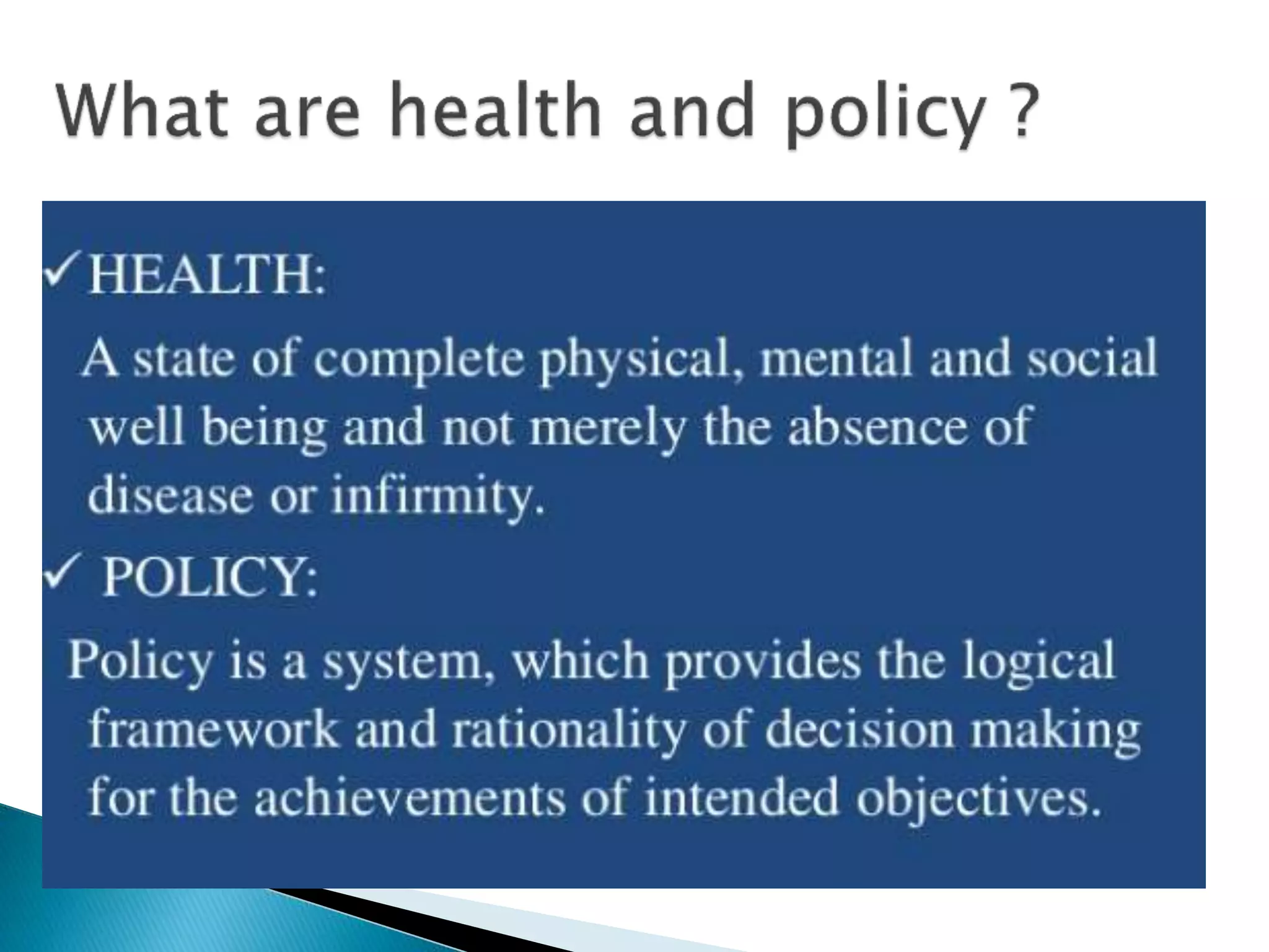 National Health Policy in India | PPTX