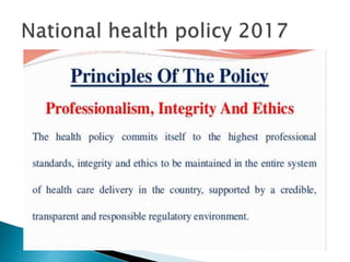 National Health Policy in India | PPTX