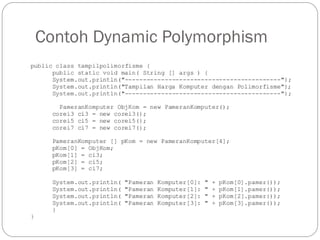 12. tambahan polymorphisme | PPT