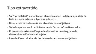 JUNG Y LA DESCRIPCIÓN GENERAL DE LOS TIPOS | PDF