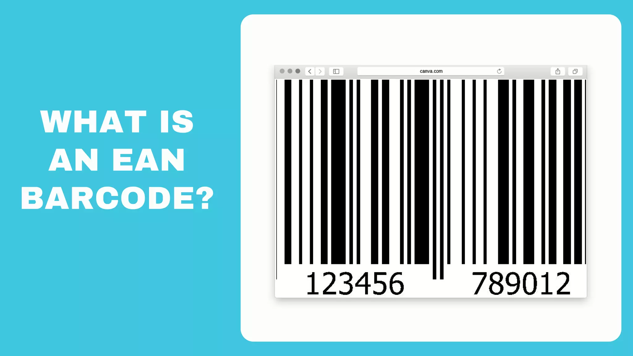 WHAT IS
AN EAN
BARCODE?