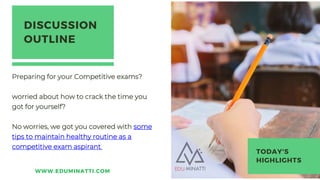 Healthy Tips To Follow While Preparing For Competitive Exams Pptx Healthy Tips To Follow While Preparing For Competitive Exams Pptx