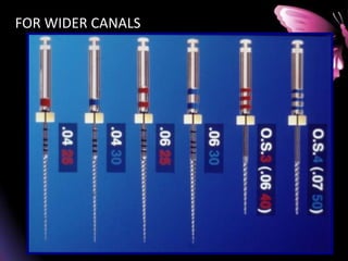 FOR WIDER CANALS
 