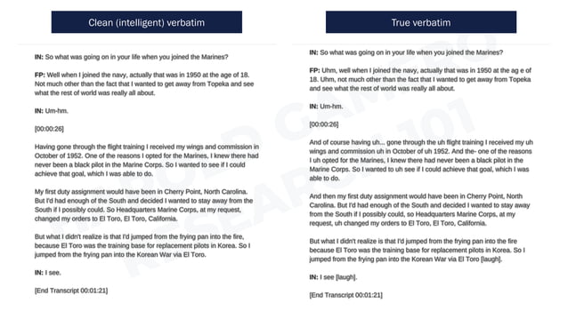 Research 101: Transcription of Interviews | PDF
