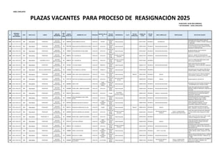 12.PUBLICACIÓN DE PLAZAS VACANTES PARA REASIGNACIÓN 2025 - UGEL ...