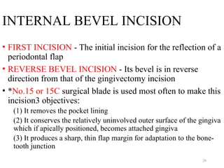 PERIODONTAL FLAP - Classification, Design, Healing | PPT