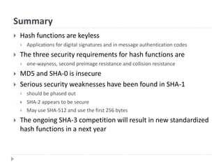 Comprehensive Overview of Cryptographic Hash Functions and Their ...
