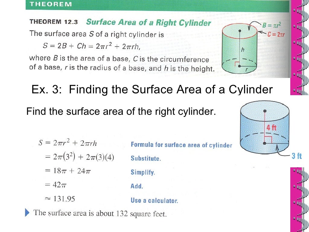 12-2 word problem practice surface areas of prisms and cylinders answers picture