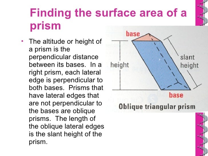 12 2 Surface Area Of Prisms And Cylinders