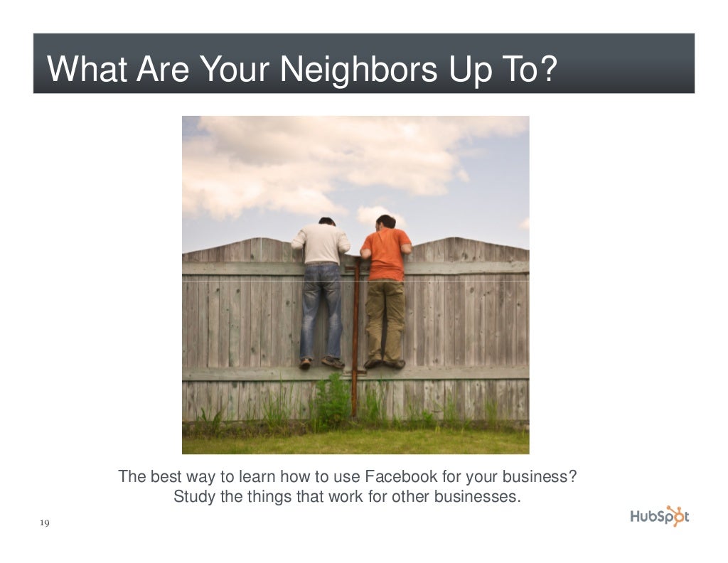 What Are Your Neighbors Up