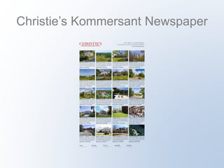 Christie’s Kommersant Newspaper 
 