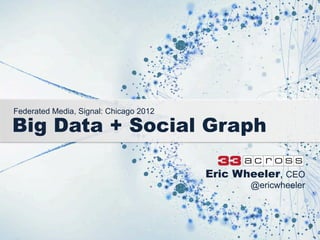 Federated Media, Signal: Chicago 2012

Big Data + Social Graph

                                        Eric Wheeler, CEO
                                               @ericwheeler
 