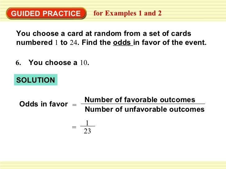 12 7 Probability And Odds 1 12 7 Probability And Odds 1