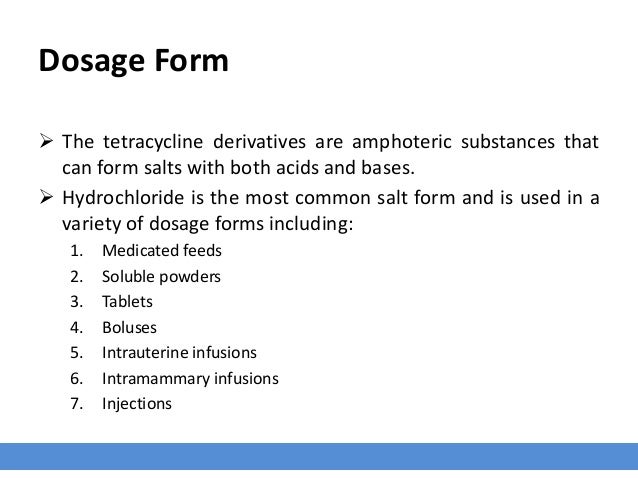 Tetracycline Uses