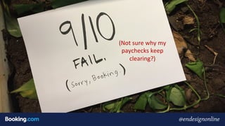 (Not	sure	why	my	
paychecks	keep	
clearing?)	
 