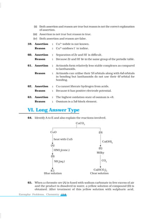 chemistry exemplar class 12 d and f block elements pdf | PDF