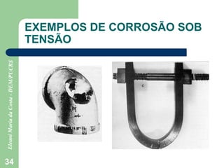34
EXEMPLOS DE CORROSÃO SOB
TENSÃO
 