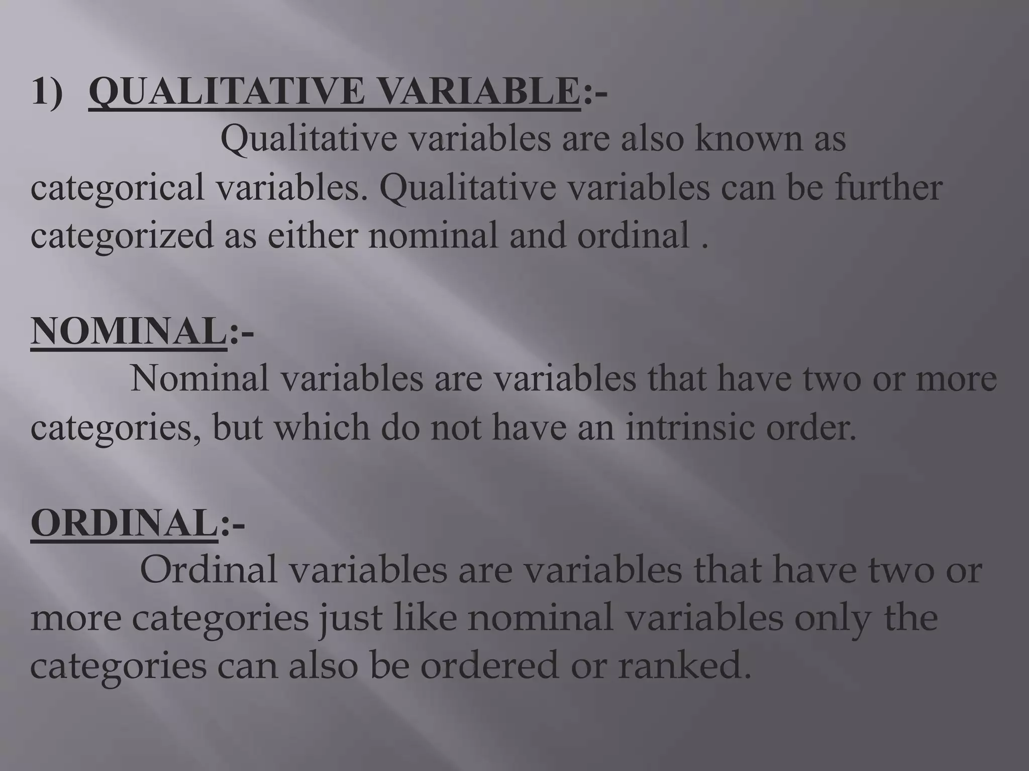 Types of Variables | PPT