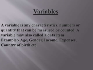 Types of Variables | PPT