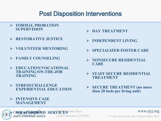 12. effective juvenile justice intervention | PPTX