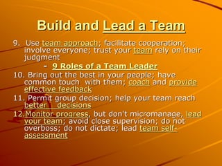 12 effective leadership roles | PDF