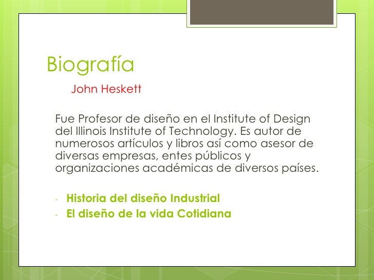 "El diseño en la vida cotidiana: Identidades" John Heskett