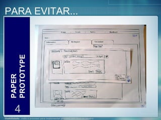 PARA EVITAR... PAPER PROTOTYPE 4 