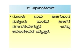 01 .C£ÀÄªÀA²ÃAiÀÄvÉ
• UÀÄtUÀ¼ÀÄ MAzÀÄ ¦Ã½UÉ¬ÄAzÀ
ªÀÄvÉÆÛAzÀÄ ªÀÄÄA¢£À ¦Ã½UÉUÉ
ªÀUÁðªÀuÉAiÀiÁUÀÄvÀÛzÉ EzÀ£ÀÄßªÀUÁðªÀuÉAiÀiÁUÀÄvÀÛzÉ EzÀ£ÀÄß
C£ÀÄªÀA²ÃAiÀÄvÉ J£ÀÄßvÁÛgÉ.
 