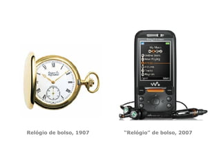 Rel ógio de bolso, 1907 “ Rel ógio” de bolso, 2007 