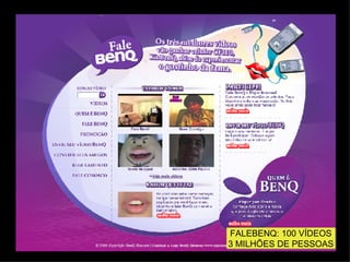 FALEBENQ: 100 VÍDEOS 3 MILHÕES DE PESSOAS 
