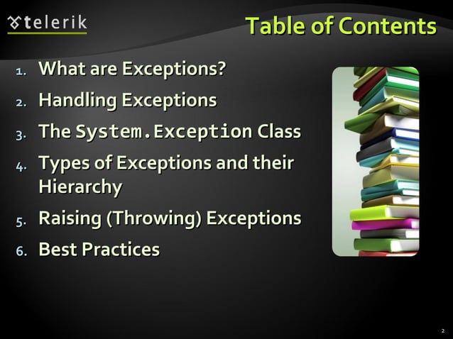 C# Exceptions Handling | PPT