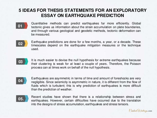 Complete Guide On Writing An Exploratory Essay On Earthquake Predicti