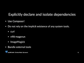 12 Factor Apps with PHP