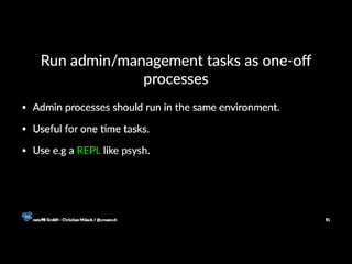 12 Factor Apps with PHP