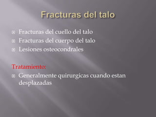 Fracturas del PieCalcaneo