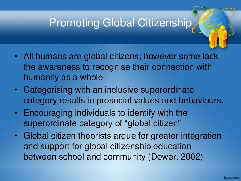 Global define. Global citizenship.