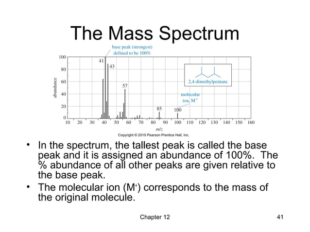 12 - Infrared Spectroscopy and Mass Spectrometry - Wade 7th | PPT ...
