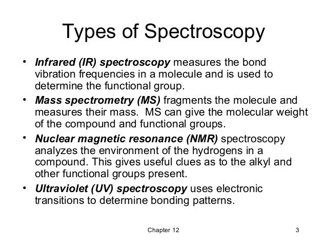 types of spectroscopy