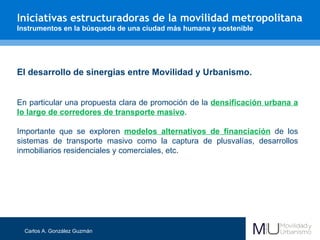 Movilidad Sostenible, Segura y Humana: transformando la movilidad en ...