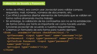 Introducción a Javascript: Formularios | PPTX