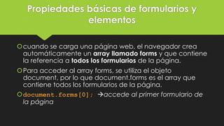 Introducción a Javascript: Formularios | PPTX