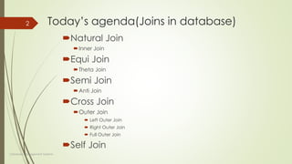 joins in database | PPTX