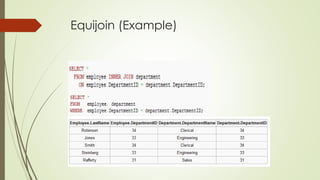 Equijoin (Example)
 